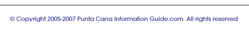 footer for Punta Cana page